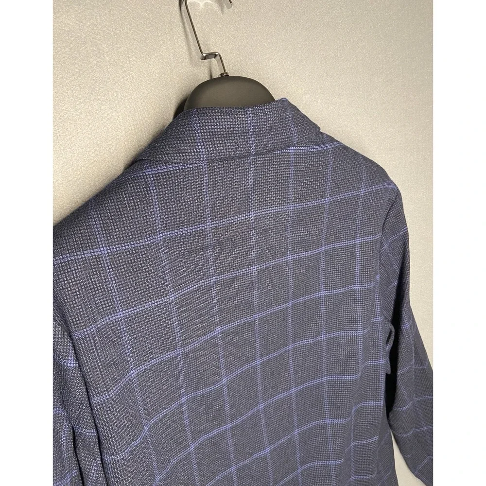 Johnnie-O Top Shelf Designer Men's Navy Plaid Blazer Size M